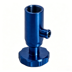 Custom CNC Machined Brass <b>Mini</b> Air Regulator Valve OEM Threaded Quick Connect Pneumatic Flow Control Fitting with Wire EDM - Product Image 2