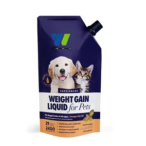私人标签高卡路里增重液体猫狗4合1食欲刺激宠物补充剂