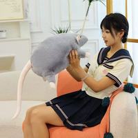 Souris blanche Jouet en peluche Souris grise Jouet en peluche Coussin animal personnalisé