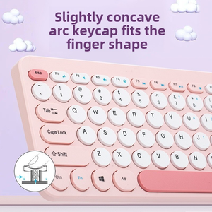 2.4G silents nhấp chuột Macaron <span class=keywords><strong>mini</strong></span> nhỏ gọn giao diện USB Bàn phím không dây chuột thiết lập phổ quát cho máy tính để bàn máy tính xách tay-Sản phẩm mới - Product Image 3