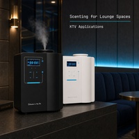 Diffuseur d'huiles essentielles électronique professionnel de luxe 200 ml avec télécommande, construction métallique, Bluetooth, application WiFi, aromathérapie