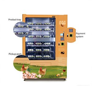 Distributore Automatico Combinato di Snack e Bevande ad Alta Capacità a 12 Scomparti, Distributore Mobile di Accessori, Supporta Pagamenti con Carta di Credito e Monete per Uova - Product Image 3