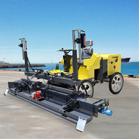 Niveleuse laser pour béton, outil de construction, niveleuse vibrante à quatre roues, machine de nivellement laser pour sols en béton
