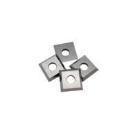 Plaquettes de coupe carrées en carbure de tungstène de 10,5 mm, 10,5x10,5x1,5 mm, 35 °   Tête de coupe spirale pour outils de tournage du bois