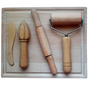 Ensemble d'outils de pâte à <span class=keywords><strong>modeler</strong></span> en bois Jouets <span class=keywords><strong>Montessori</strong></span> pour enfants, outils d'argile à <span class=keywords><strong>modeler</strong></span>, argile sèche à l'air - Product Image 5