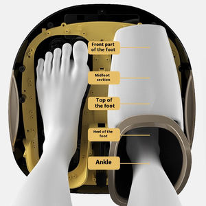 4D Voll verpackte ABS-Schalen Airbag Kneten Press sohle Warme Reflex zonen massage Elektronische Leiterplatte Fußbein massage gerät Fuß massage gerät - Product Image 2