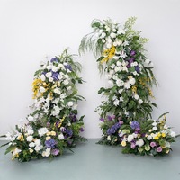 Fleurs artificielles NINI en gros pour la décoration d'arche de mariage, arche de fleurs en soie artificielle haut de gamme pour la décoration de mariage d'hôtel