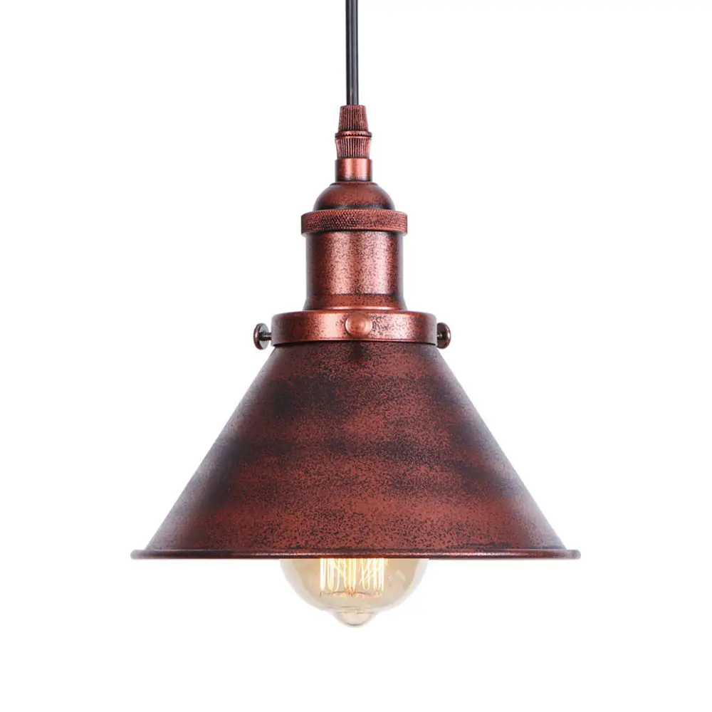 Rustic Retro Pendant Lighting Accessories Metal Lamp Shade