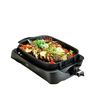Aining <b>Electric</b> Grill Fish <b>Pan</b> Rectangular Non-Stick Household Commercial Use Single-Sided Heating Mechanical Control - Product Image 5