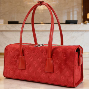 Bolso de Mano Boston de Moda para Mujer, Bolso Cilíndrico con Asa Superior, Bolso Elegante para Dama, Logotipo Personalizado OEM - Product Image 1