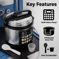 Nouvelle autocuiseuse électrique 5L intelligente avec fonction de réservation, revêtement antiadhésif, en stock, cuisson en un clic, 15 fonctions essentielles, cuiseur à riz