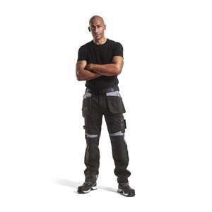BLAKLADER - 155518609994C50 Pantalon Craftsman Noir/Gris-PANTALON DE TRAVAIL EAN 7330509590997 PANTALON DE TRAVAIL CARGO - Product Image 3