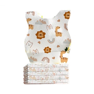 OEM ODM Free Sample Cute <strong>Disposable</strong> Kid <strong>Bib</strong> Waterproof <strong>Disposable</strong> Baby <strong>Bibs</strong> - Product Image 1