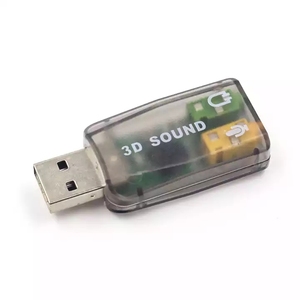 Hoge kwaliteit USB2.0 externe 3D geluidskaart <span class=keywords><strong>5.1</strong></span> kanaals audioadapter met 3.5mm speaker microfoon hoofdtelefooninterface voor pc - Product Image 4