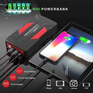 เครื่องจั๊มสตาร์ทแบตเตอรี่รถยนต์แรงดันสูงประสิทธิภาพสูงเครื่องจั๊มแบตเตอรี่รถยนต์เครื่องจั๊มแบตเตอรี่รถยนต์ - Product Image 4