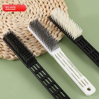 Brosse métallique industrielle en acier avec manche en plastique, conception à 6 rangées pour le dégraissage et le polissage de la cuisine