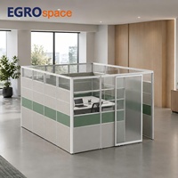 Système de cloisonnement modulaire insonorisé EGROspace OEM/ODM pour bureaux – Cloison haute pour postes de travail
