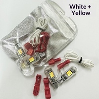 Motorrad-Hochleistungs-T10-Breitenmarkierungsleuchte zweifarbiger Blinker T15 2835 16SMD W5W