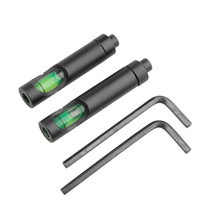 Niveau à bulle tactique en alliage noir personnalisé en usine, 25,4 mm 30 mm, pour optique de tir et de chasse, avec indicateur de niveau et kit de clés hexagonales