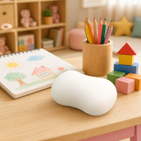 Jouet anti-stress en TPR mat en forme d'os, à récupération lente, ergonomique, portable, inodore, non toxique pour enfants et adultes