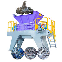 Broyeur de ferraille pour véhicules électriques, vélos, voitures, acier, aluminium, roues, machine de déchiquetage de voitures