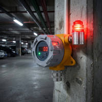Detektor Gas Beracun Anti-Ledakan Sensor Elektrokimia Layar LED Perlindungan IP65 Akurasi Tinggi Instalasi Tetap