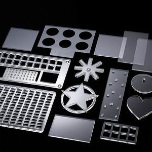 ± 0.05mm chính xác CNC <span class=keywords><strong>Laser</strong></span> cắt acrylic với khắc hình dạng tùy chỉnh các bộ phận Acrylic cắt <span class=keywords><strong>laser</strong></span> - Product Image 1