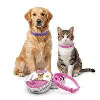 Collier en plastique et nylon imperméable pour chiens et chats, apaisant et calmant en continu pendant 24 heures, utilisation toute saison, apaisement durable