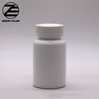 Flacon de capsules en plastique HDPE 50 pièces, conteneur vide de 100ml 120ml 150ml, pour les complément vitamines, bouteille pour emballage