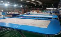 Trampolín de Competición de Alta Calidad Aprobado por la FIG, Marco de 518x305x115 cm, Trampolín Rectangular, Trampolín de Gimnasia