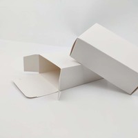 Vente en gros carton ondulé blanc avec logo imprimé personnalisé Boîte d'avion Boîtes d'emballage en carton pour bougie Portefeuille Papier d'expédition