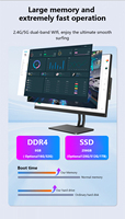 PC para juegos de oficina todo en uno de alta calidad de 24 pulgadas Intel Core I7 512GB/1TB SSD conjunto completo de pantalla LCD