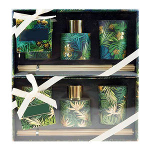 Diffuseur de parfum personnalisé avec boîtes d'emballage, bouteille <span class=keywords><strong>en</strong></span> verre de 500ml, fabricant de bougies, ensemble de papier, cadeau avec fenêtre transparente - Product Image 5