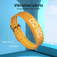 Wiederaufladbare Armbanduhr mit Vibrationsalarm und Tagesrastenfunktion für die Haushaltsdekoration