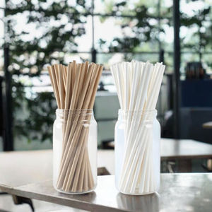 Pajitas de Papel Desechables Biodegradables Resistentes al Agua de 6mm 8mm 12mm Hechas de Pulpa de Madera Pura para Té de Burbujas y Fiestas KAYRUN KY1003 - Product Image 2