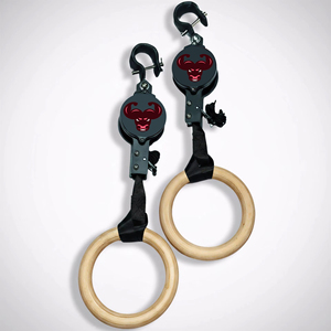 Anillas de Gimnasia para Entrenamiento de Fuerza y Acondicionamiento Físico, Anillas Ajustables con Correas Numeradas, Juego de Anillas para Ejercicios - Product Image 3