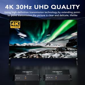 Syong 4k 120m HDMI USB Extender 100m 60m, âm thanh video Sync mở rộng HDMI Transmitter qua ethernet mèo Cáp HDMI KVM Extender 4k - Product Image 3