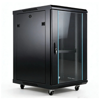 Armoire de serveur au sol de 1 mètre, 1040*600*600mm, en acier SPCC avec revêtement en poudre et porte en verre trempé, disponible immédiatement.