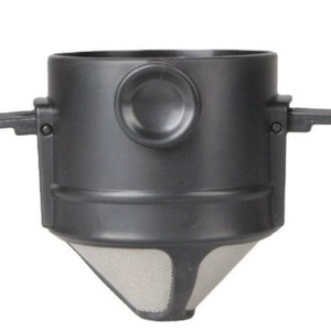 Filtre à café pliable <span class=keywords><strong>Black</strong></span> Angel avec tasse transparente pour un voyage pratique et filtration à double couche. - Product Image 1