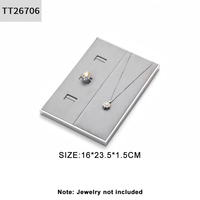 Présentoir Toposh Premium en Microfibre pour Bijoux de Piercing, Plateau de Présentation pour Clous d'Oreilles, Organisateur et Support de Présentation