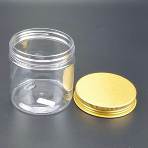 Pot cosmétique en plastique transparent avec couvercles à vis, disponible en 30ml, 150ml, 200ml, 250ml, 300ml, 500ml, 4oz, 6oz, 8oz, 16oz - Product Image 4