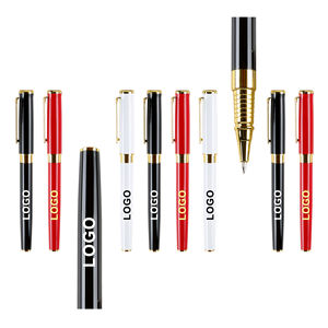 Stylo Gel de Luxe en Métal Inoxydable Personnalisé avec Logo, Vente en Gros, Imprimé et Gravé, pour Papeterie de Bureau - Product Image 2