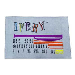 Tela de Alta Densidad para Etiquetas de Ropa, Tejido para Cuellos de Prendas, para Camisetas - Product Image 3