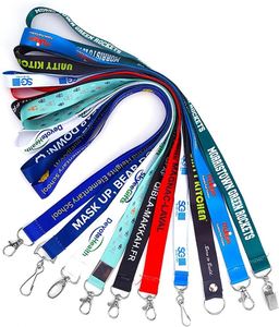 Wholesale Cheap Nylon Jacquard <b>Polyester</b> <b>Lanyards</b> Silk Printing Woven With Digital Logo Custom Accessory Hook - Product Image 2