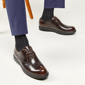 Chaussures de luxe pour hommes en cuir fendu, fabriquées à la main, élégantes, formelles, confortables, à semelle souple, style haut de gamme, mocassins pointus - Product Image 3