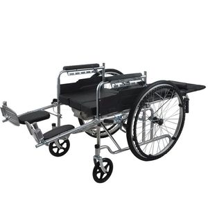 Multifunctional Commode Wheelchair Lightweight Foldable Manual Reclining For Elderly Disabled Mobility Assistance - Product Image 2