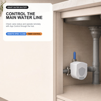 Controlador de Válvula Inteligente T1, Compatible con Apple HomeKit, Zigbee, Cierre de Tuberías de Agua y Gas, 3.6Nm, Control por Voz y App, Protección Contra Fugas, Automatización