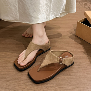 2026 New Women Wedge Heel Platform Flip Flops, Height Increasing Stylish Toe-post <b>Slippers</b> for Beach & Outdoor Wear - Product Image 4