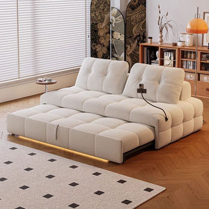 Sofá <span class=keywords><strong>Cama</strong></span> Convertible - Tela Acolchada, Diseño Extensible y Plegable para Oficina <span class=keywords><strong>en</strong></span> Casa y Sala de Estar |   Sofá Multifuncional - Product Image 1