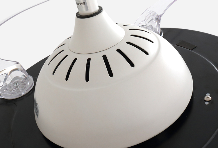 Breezelux modern Three Color Changing 42 Inch Led Light Chandelier Ceiling Fan Light For Restaurant
